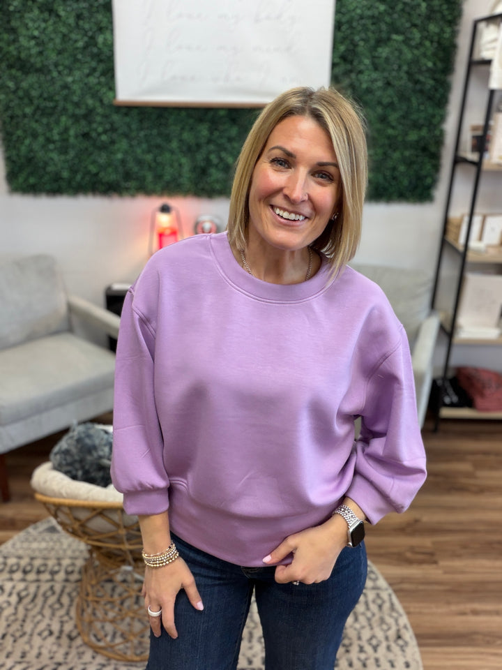 Quinnlee Pullover - Lavender