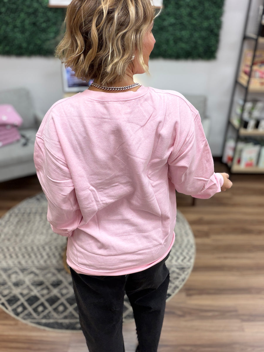 Tutu Santa Bow Graphic Sweatshirt