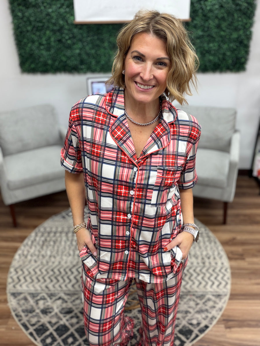 Christmas Luxe Pajama Set - Plaid
