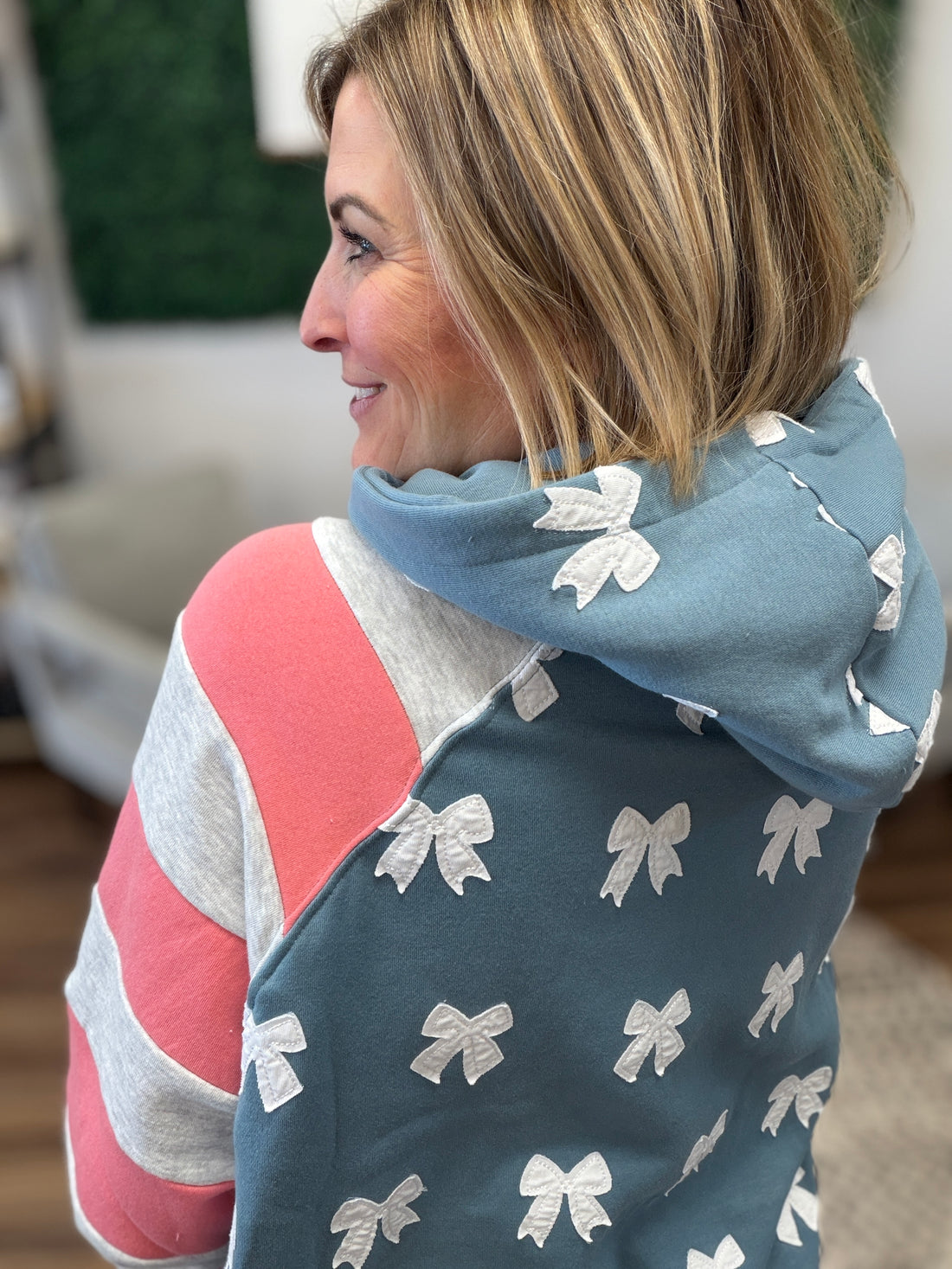 Red, White and BOW Hoodie