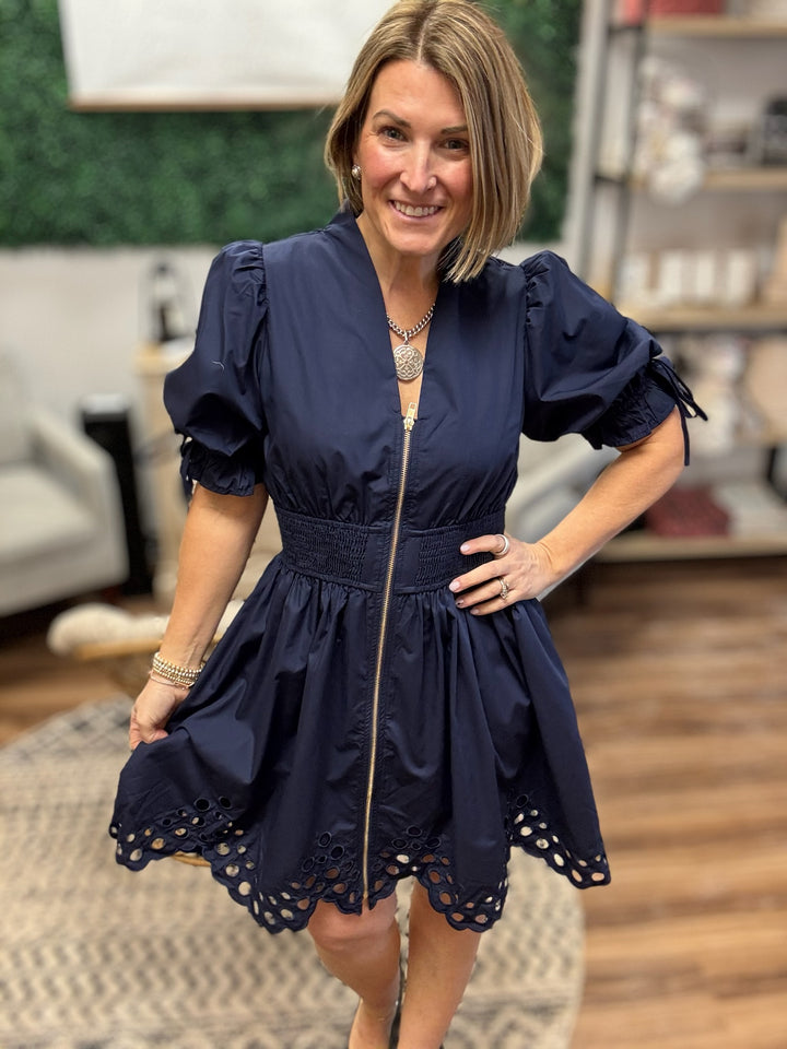 Midnight Moment Zip Dress