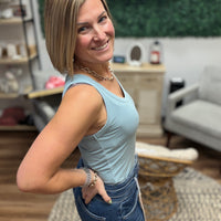 Classic Ribbed Scoop Neck Tank