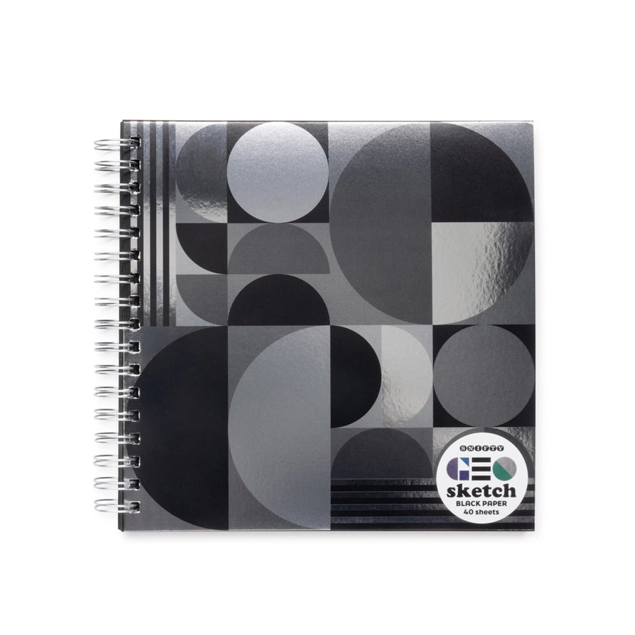 Black Paper Geo Sketchbook