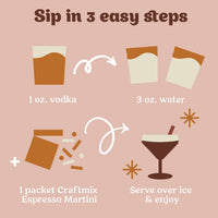 Espresso Martini Cocktail Mix  - 6 Pack Multipack