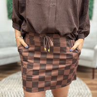 Sloane Button Up Dolman Top - Chocolate