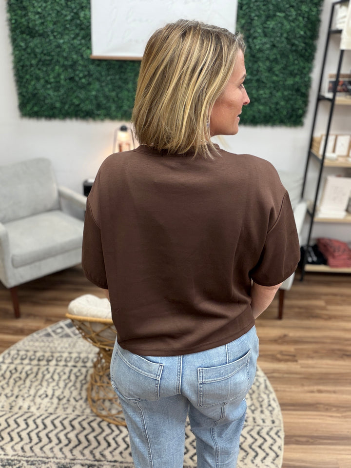 Casual Upgrade Half Sleeve Luxe Top