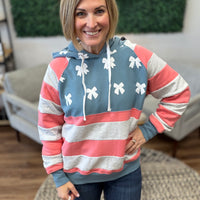 Red, White and BOW Hoodie