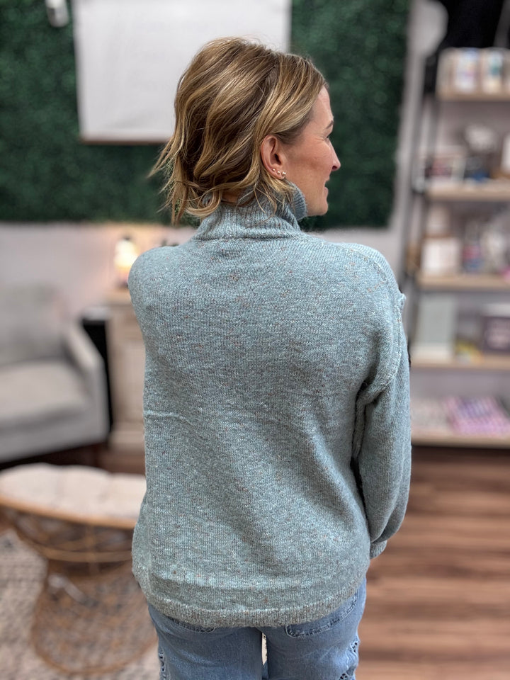 Autumn Haze Mock Neck Sweater