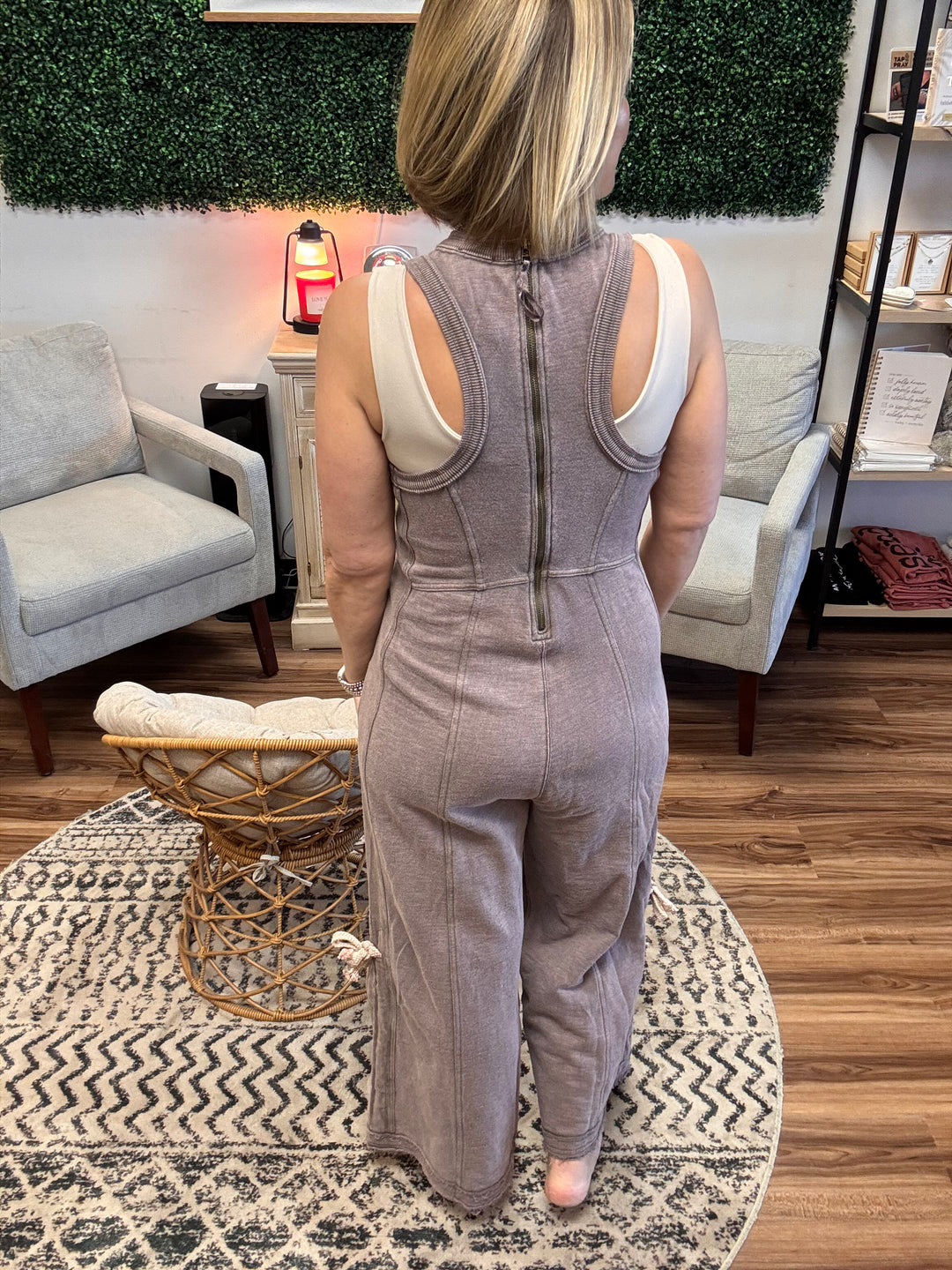 The Weekend Wanderer Jumpsuit - Brown