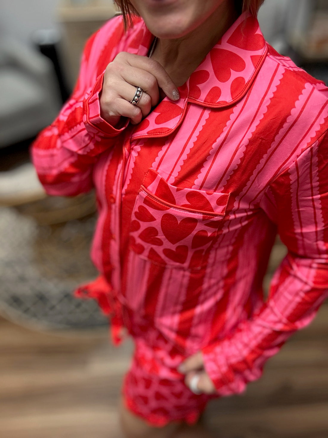 Heartfelt Ruffles Pajama Set