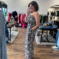 Santorini Nights Strapless Jumpsuit