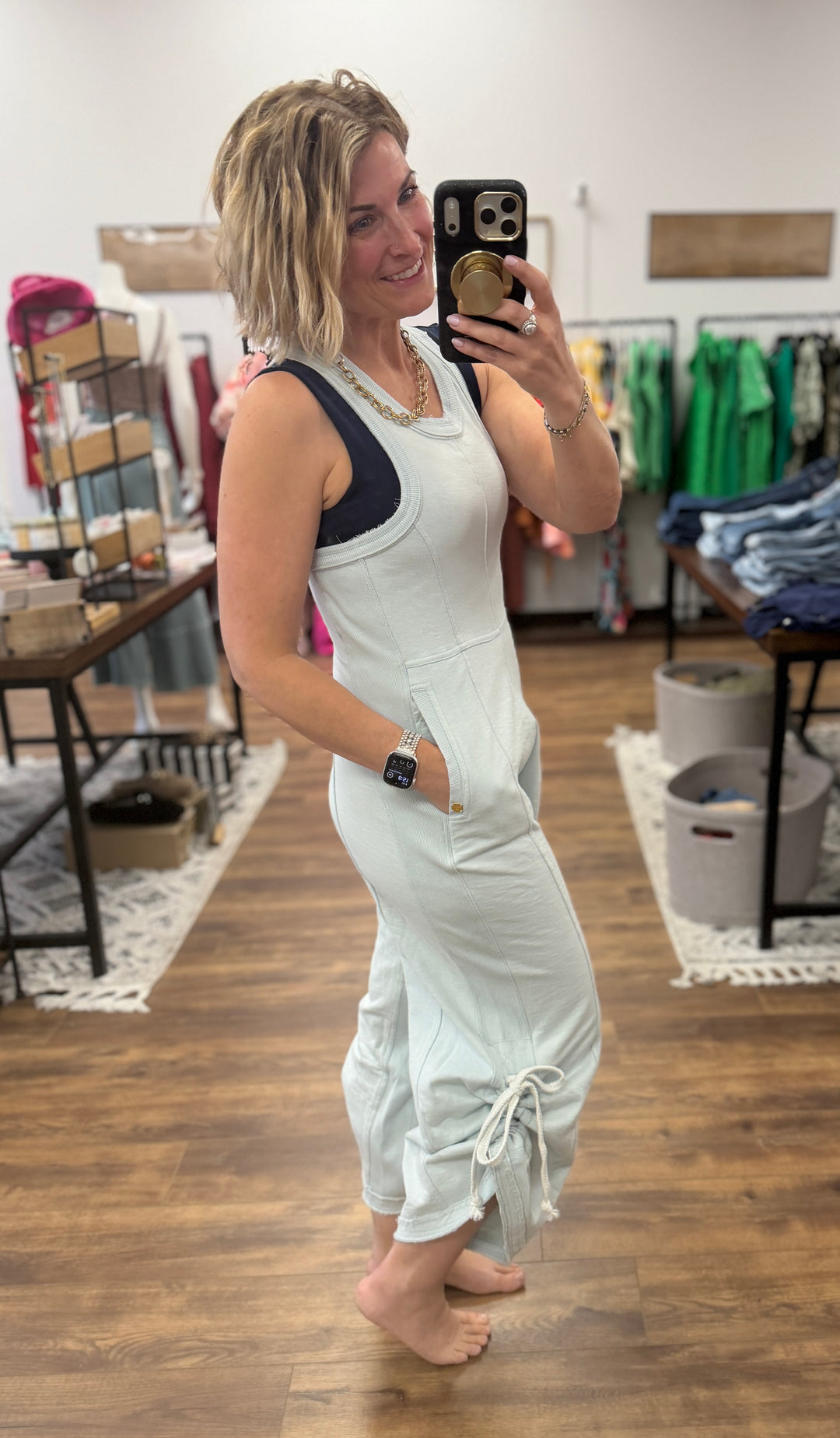The Weekend Wanderer Jumpsuit - Mist