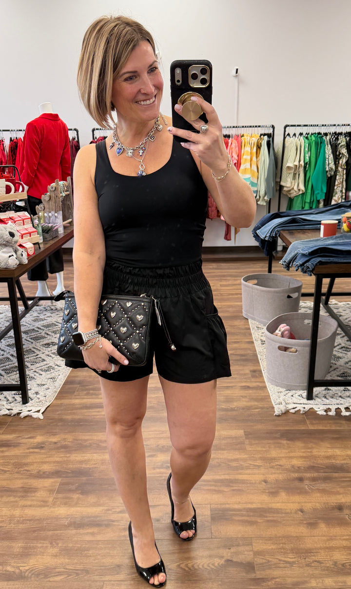 Flounce &amp; Flow Romper - Black
