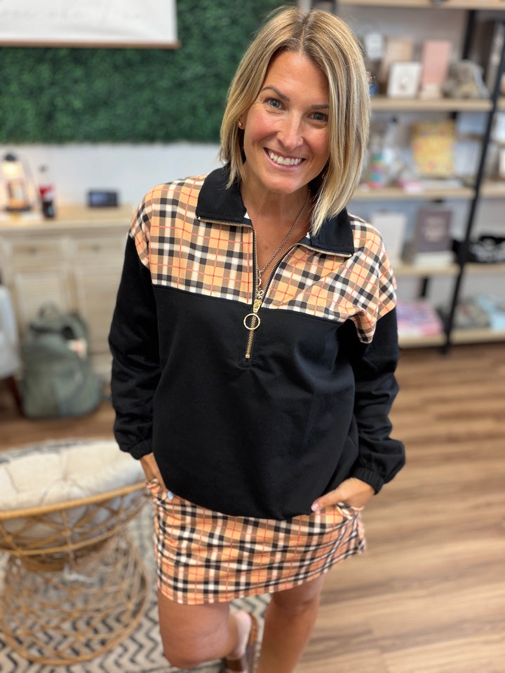 Mia Plaid Pullover