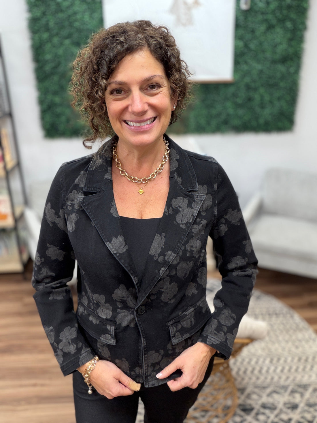 Liverpool - Notch Collar One-Button Blazer