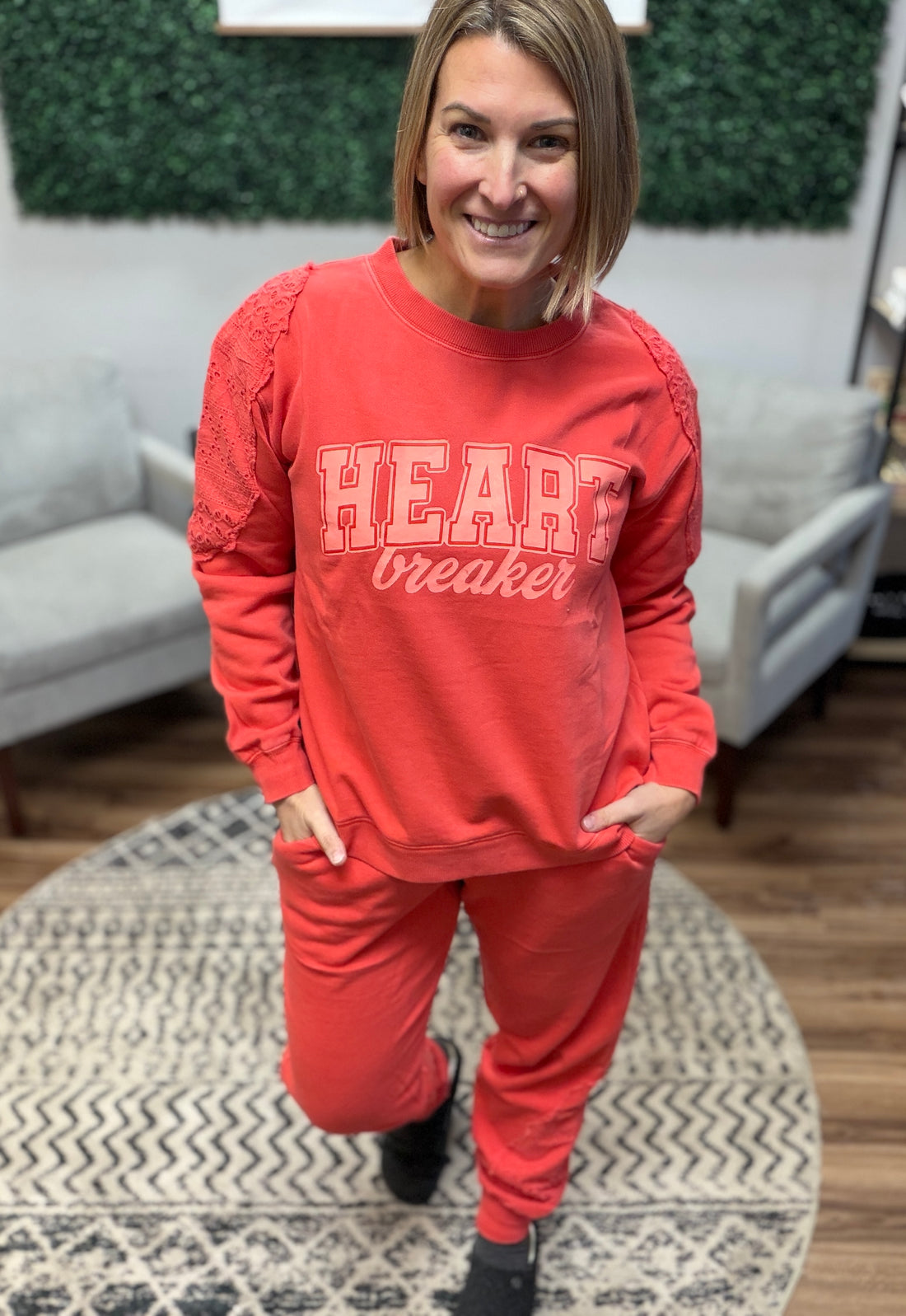 Heart Breaker Two-Piece Jogger Set