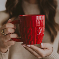 Cable Sweater Coffee Mug