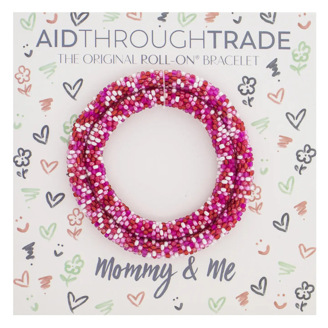 Mommy &amp; Me Roll-On Nepal Bracelets - Blooming Bouquet