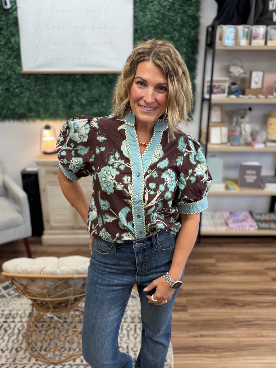 Cocoa Garden Blouse