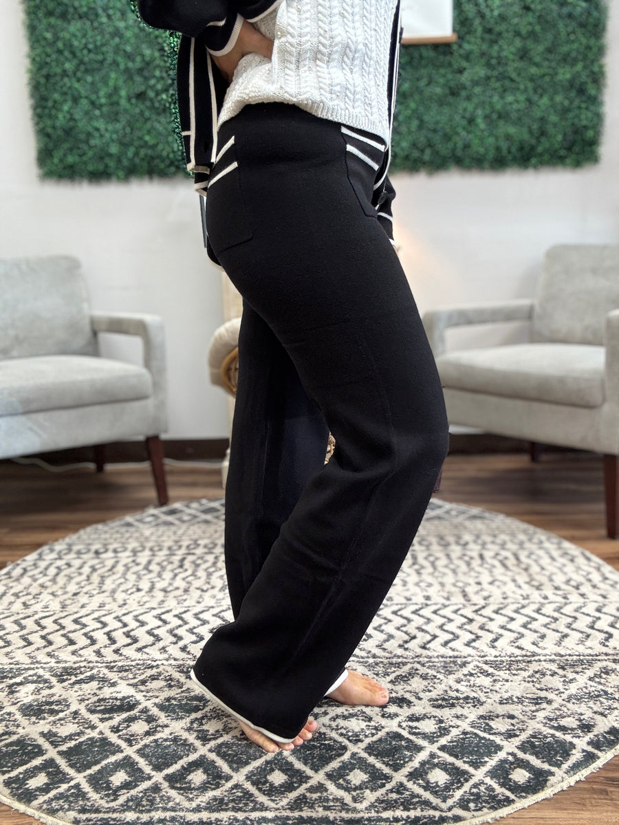 Sweater Boot Cut Pants