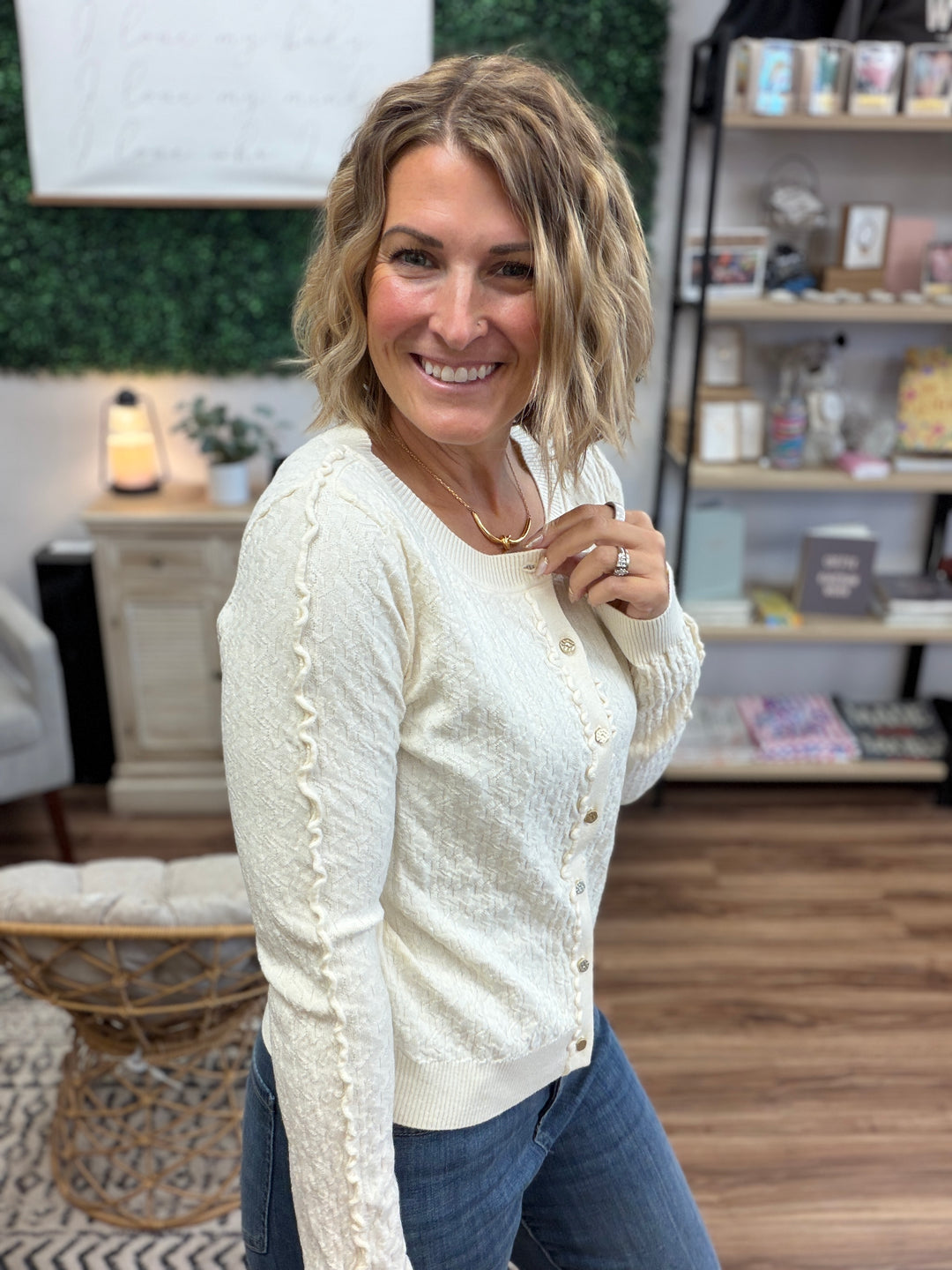 Liverpool - Button Front Cardigan Sweater