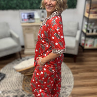 Christmas Luxe Pajama Set - Candy Canes