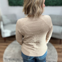 Liverpool - Long Sleeve Crew Neck Raglan Sweater - Tan