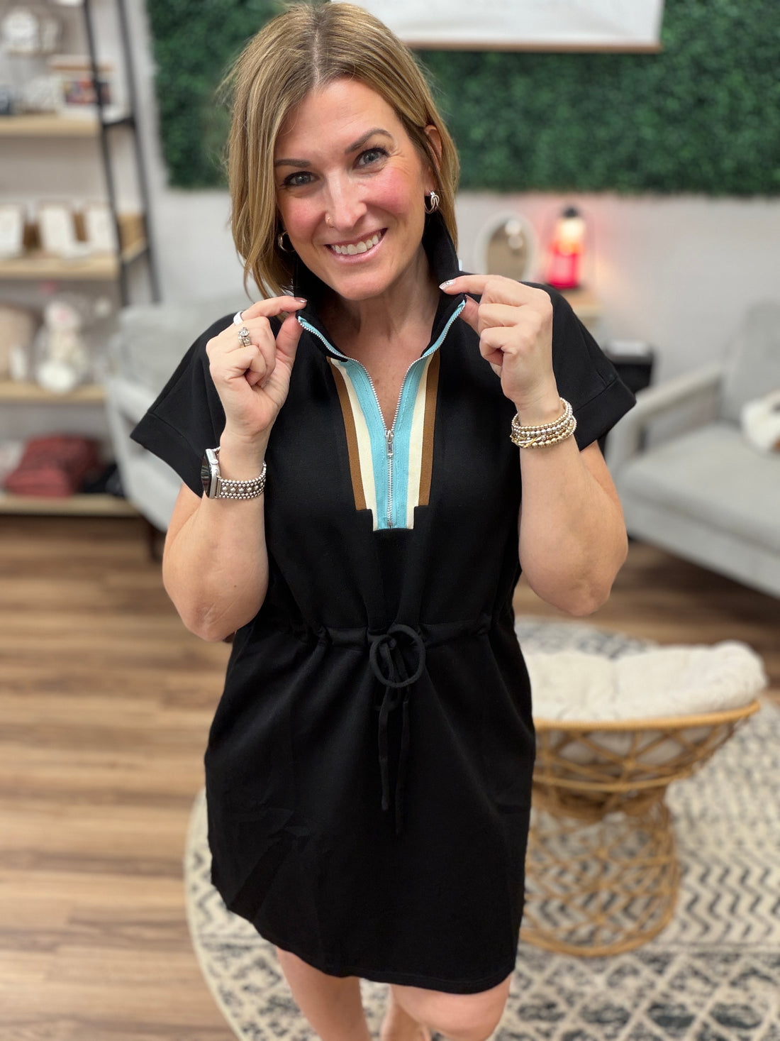 Coastal Club Zip Dress