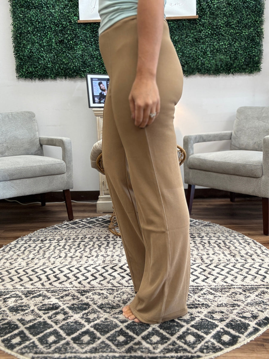 Pull-On Cargo Slacks - Camel