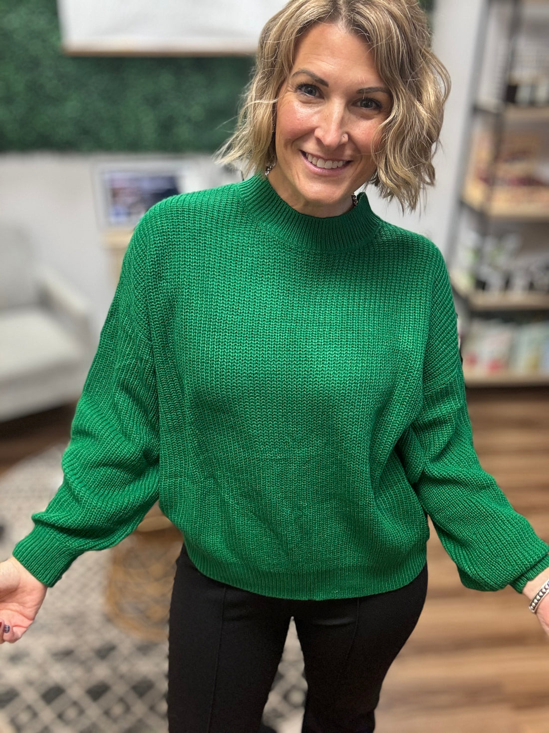 Sweet as Sugar Sweater - Green