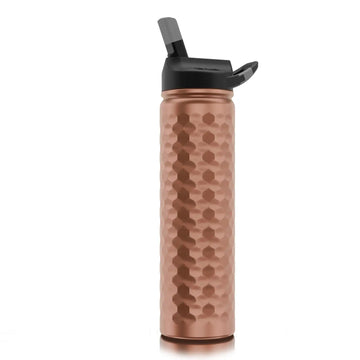 SIC 27oz Sports Bottle with Straw Lid - Hammered Copper