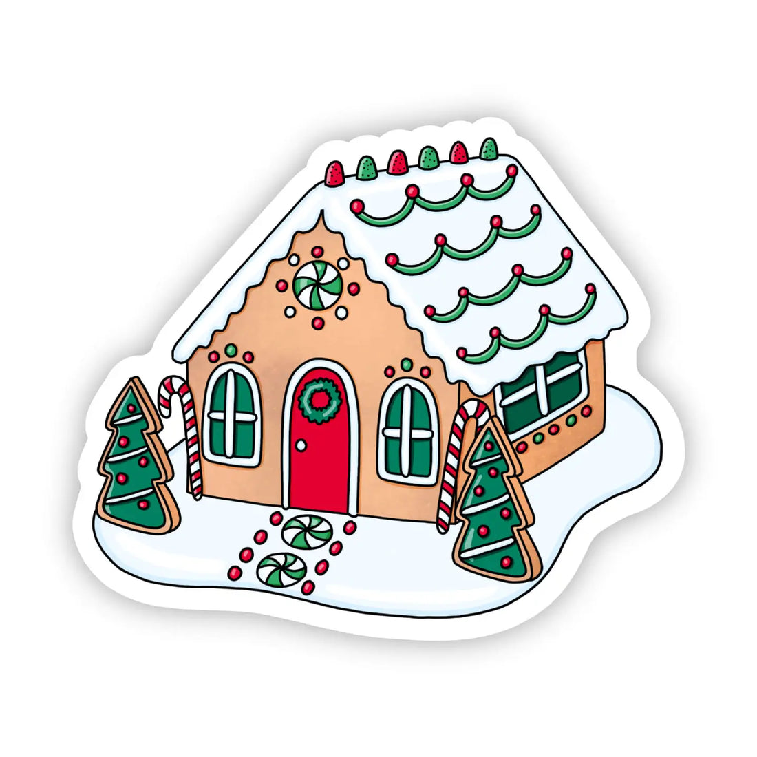 Gingerbread House Sticker