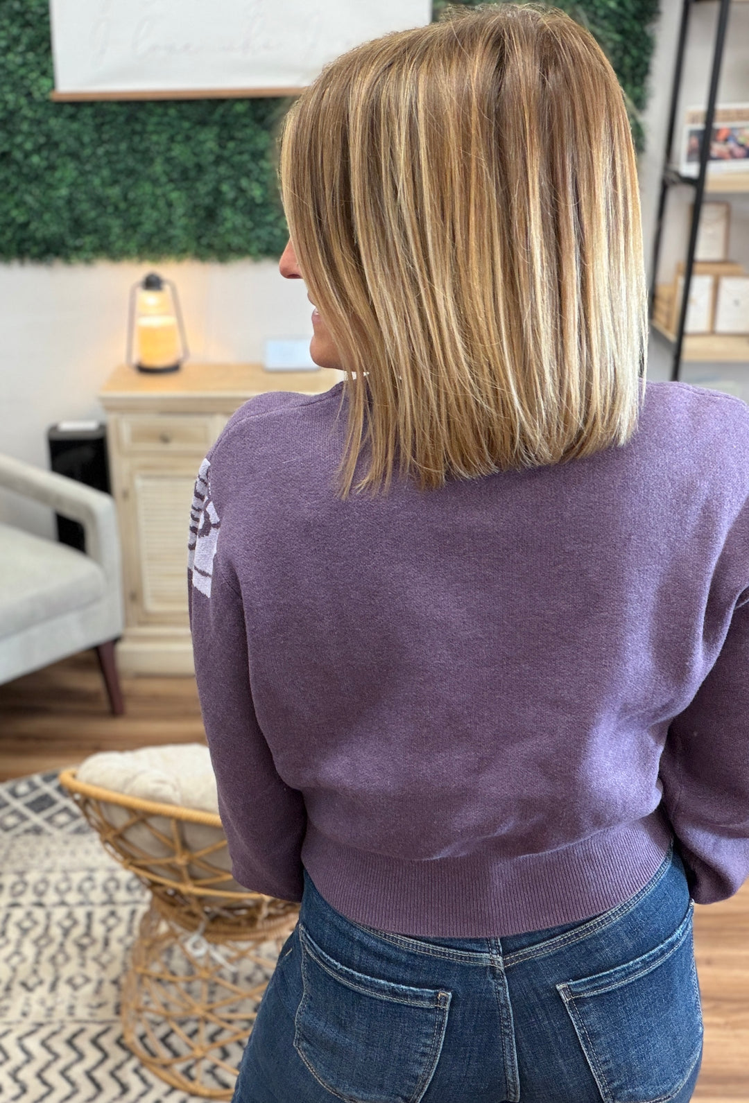 Violet in Bloom Sweater