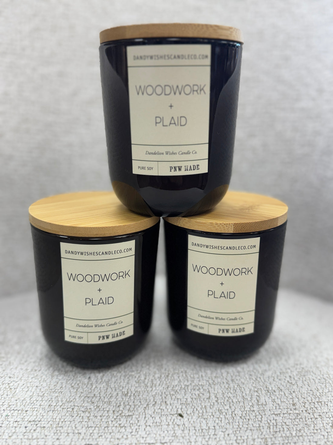 Woodwork + Plaid Soy Candle