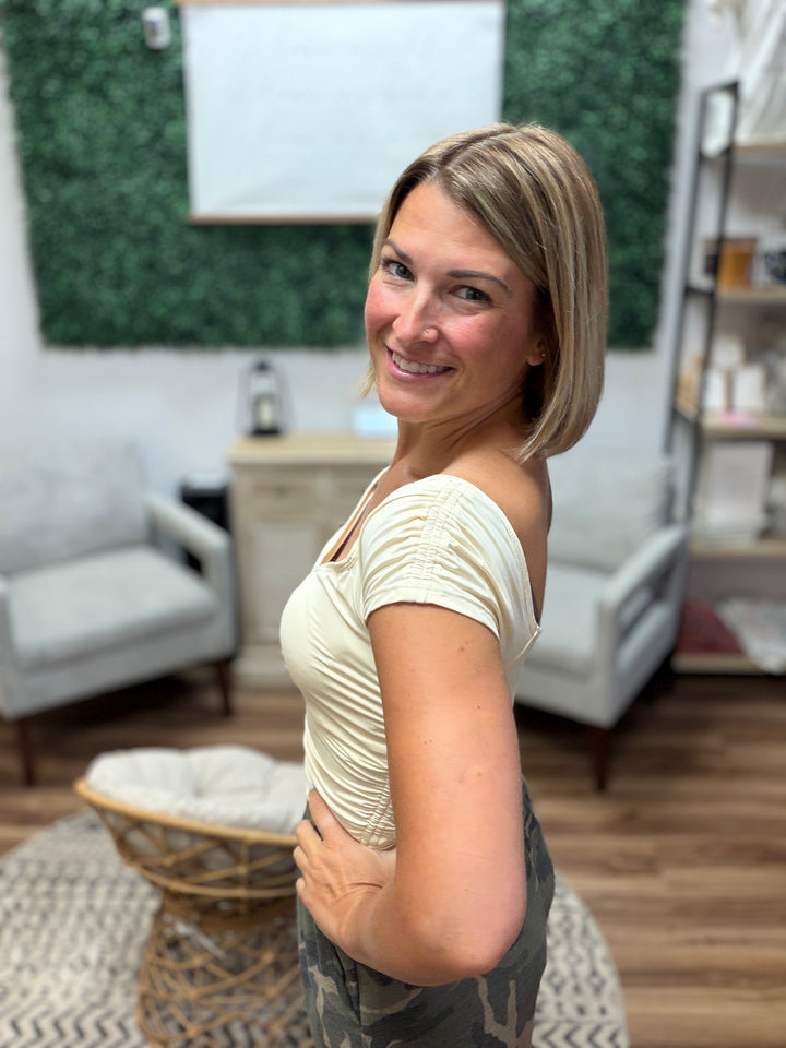 Out and About Cap Sleeve Top