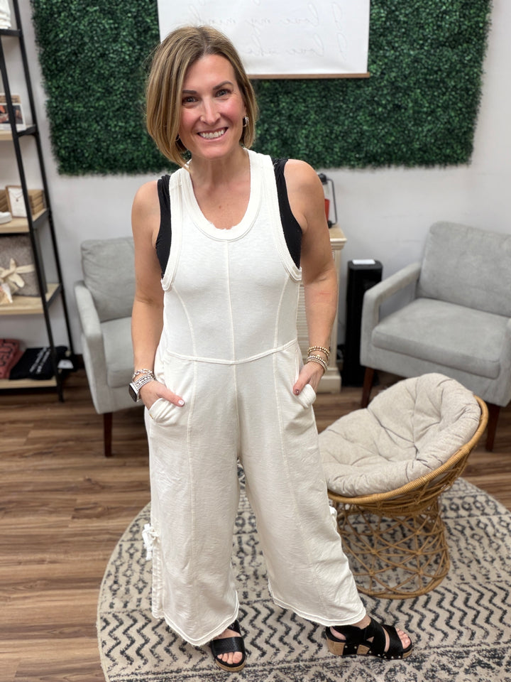 The Weekend Wanderer Jumpsuit - Natural