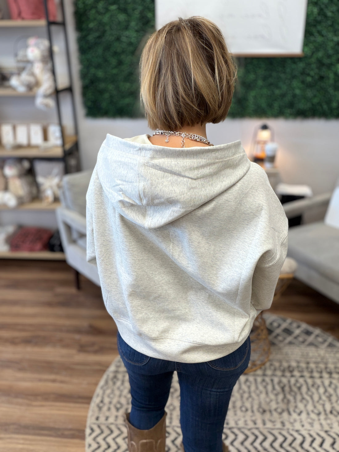 Half-Zip Scuba Pullover Hoodie