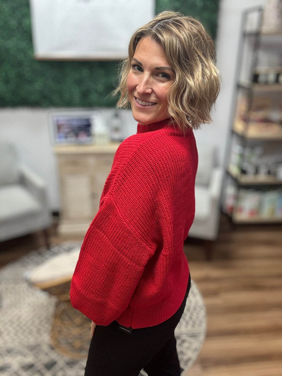 Sweet as Sugar Sweater - Red