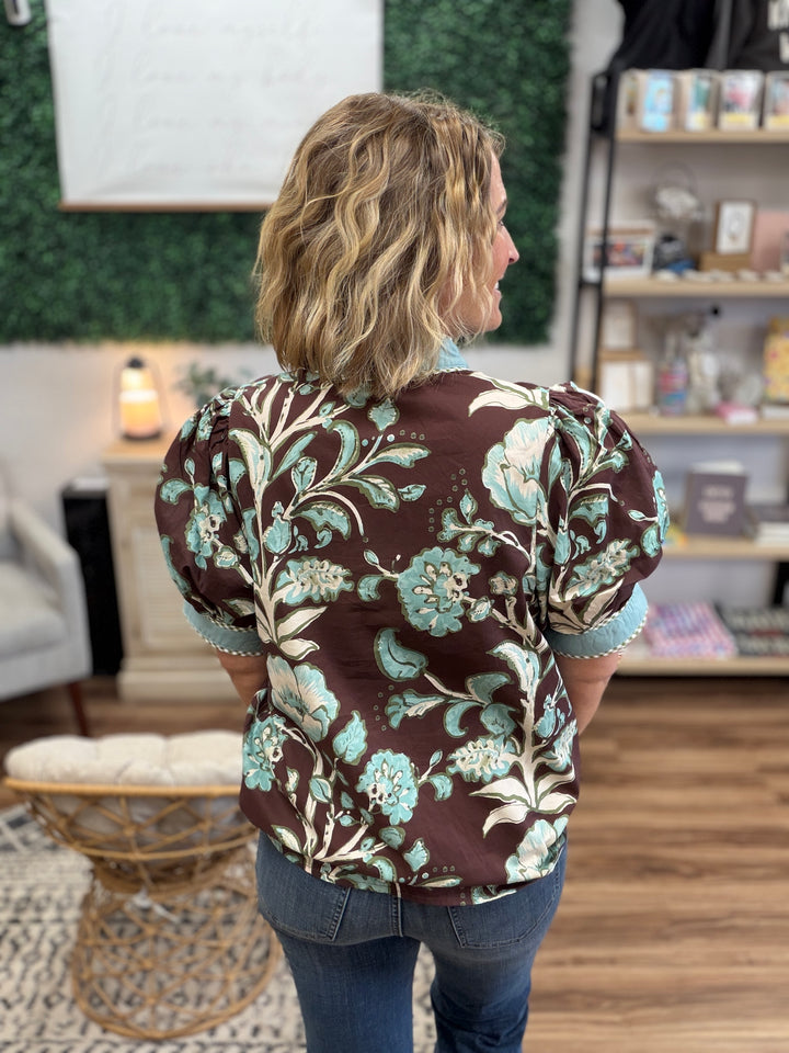 Cocoa Garden Blouse