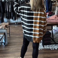 Parker Striped Sweater - Tan