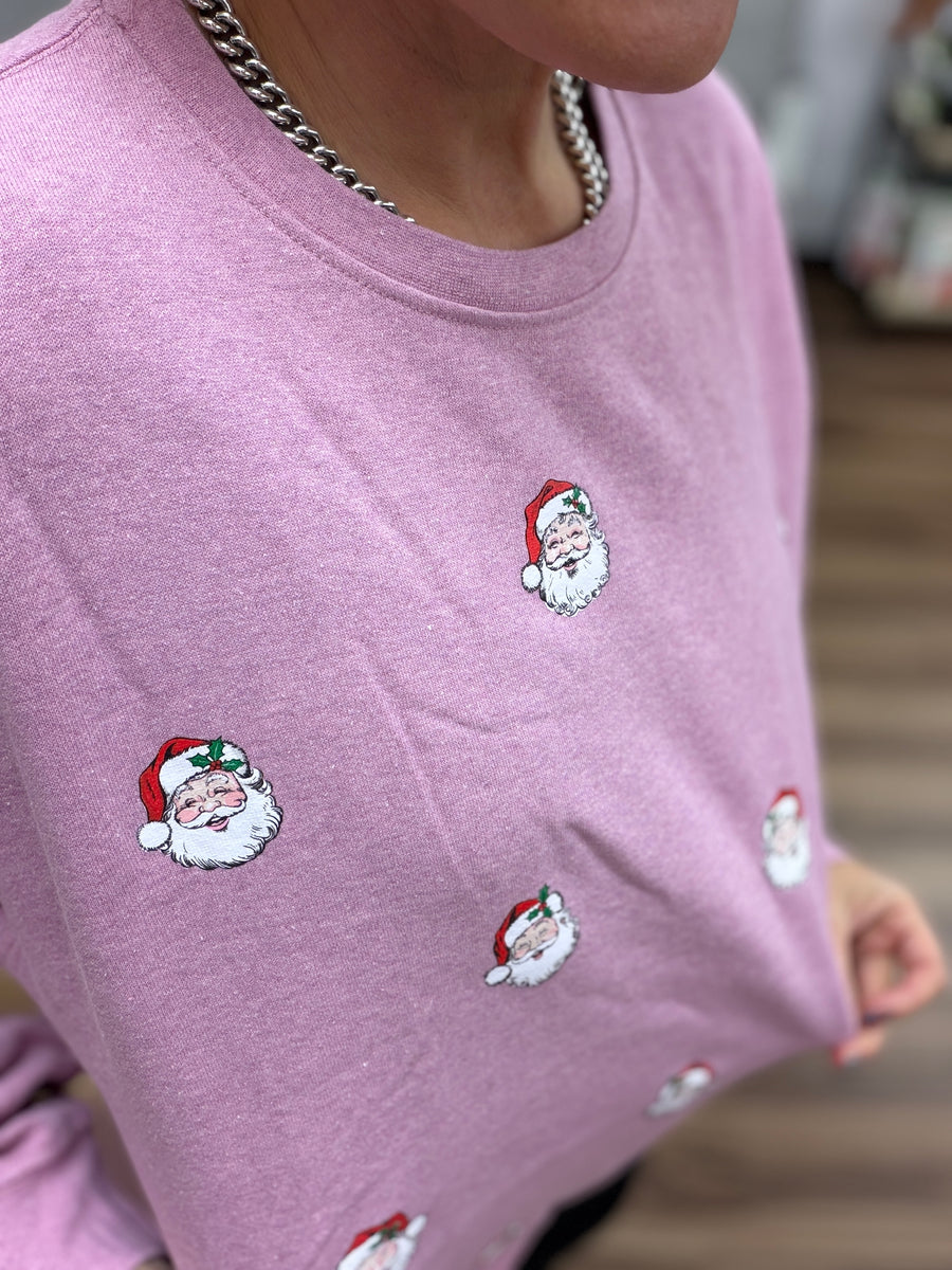 Bubblegum Santa Sweatshirt