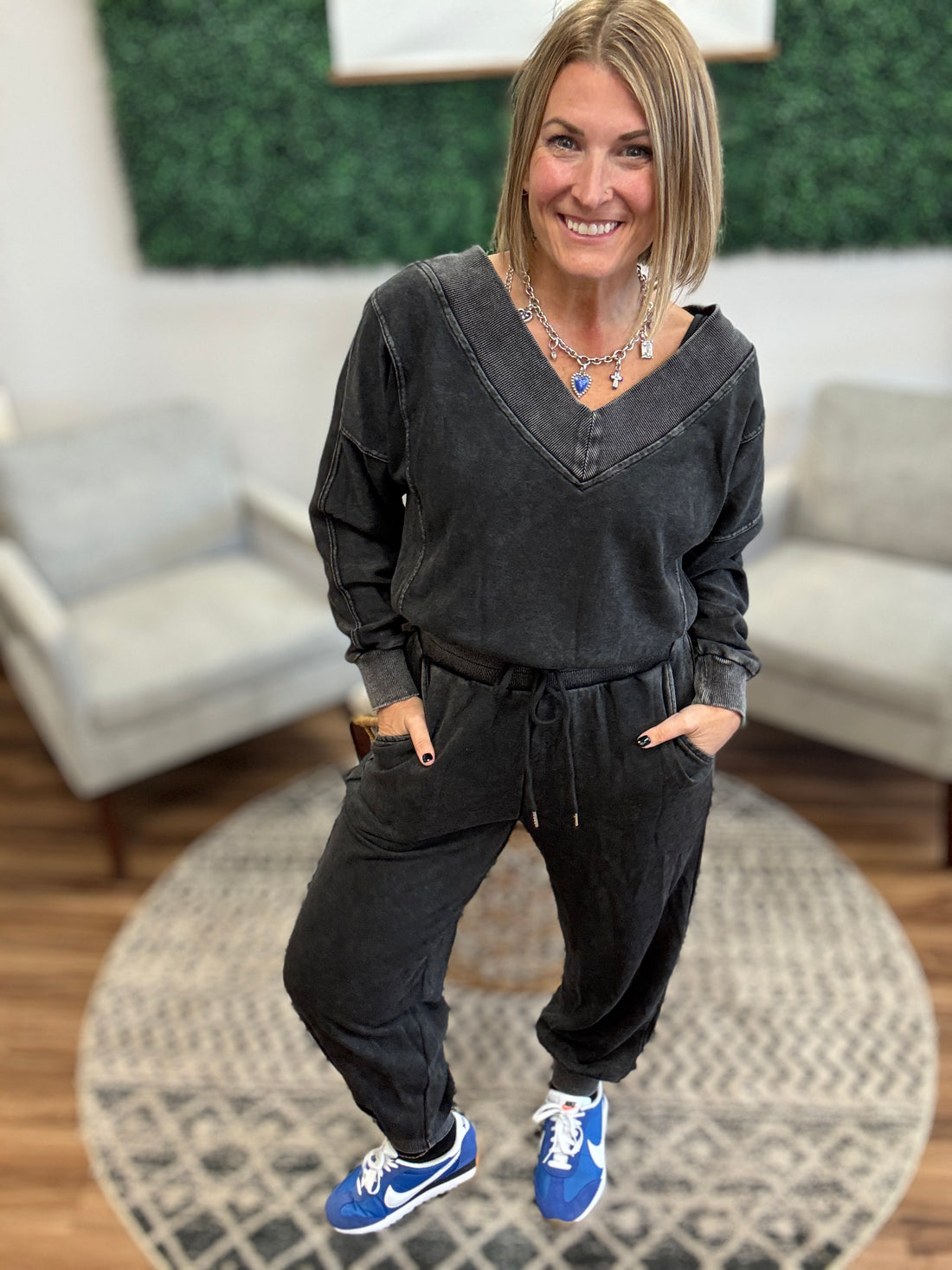 Vintage Mineral Wash Jumpsuit