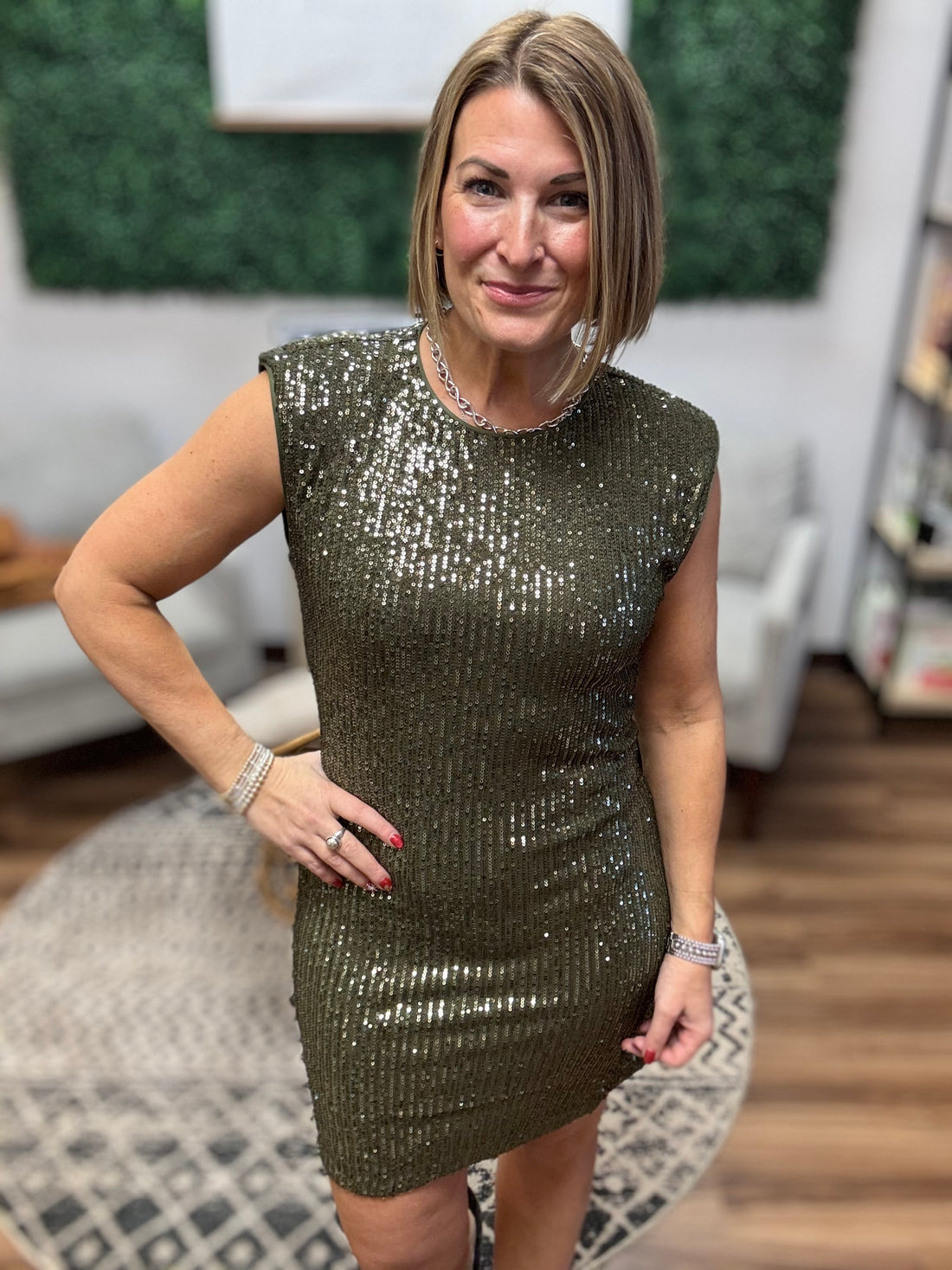 Sequin Mini Dress