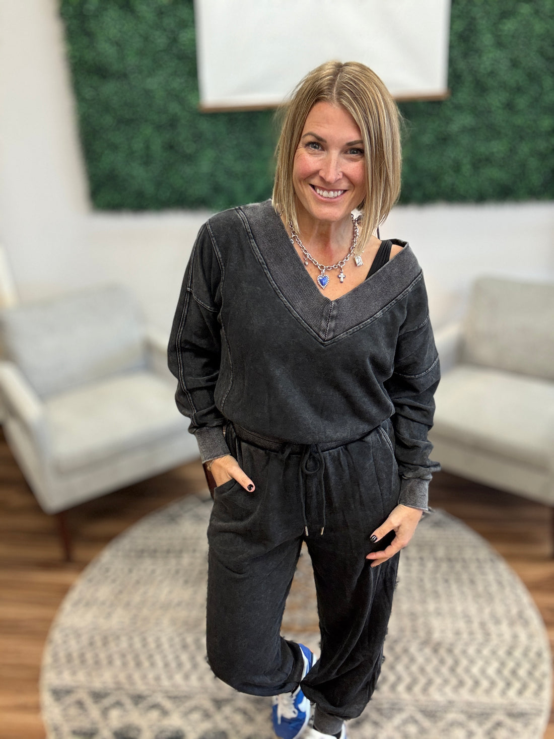 Vintage Mineral Wash Jumpsuit