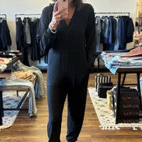 Karina - Long Sleeve Jumpsuit - Black