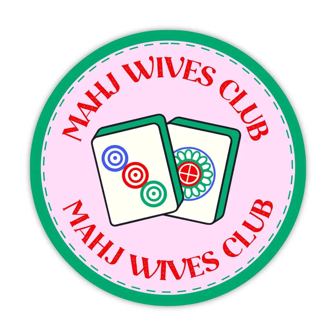 Mahj Wives Club Waterproof Sticker