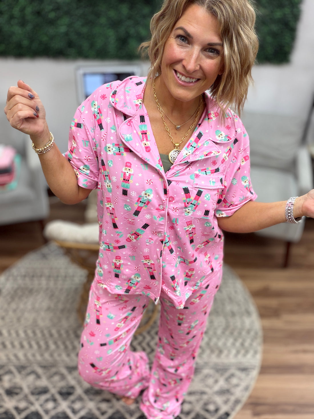Nutcracker Lounge Pant + Top Pajama Set