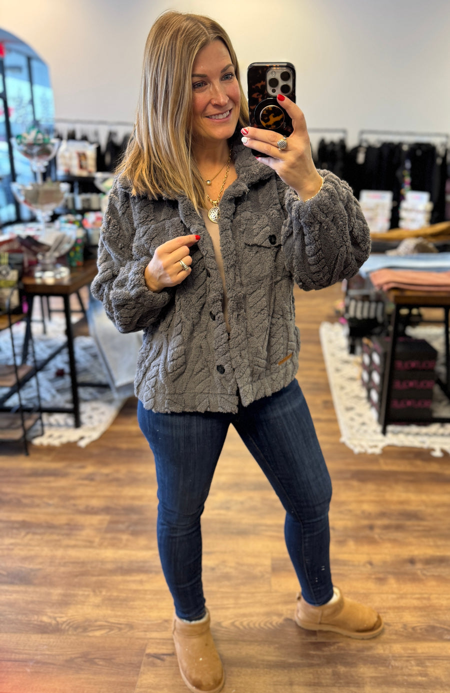 Simply Southern Luxe Cropped Shacket