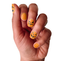 Jack O' Lantern | Classic Orange & Black Halloween Nail Wrap