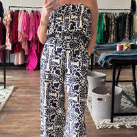 Santorini Nights Strapless Jumpsuit